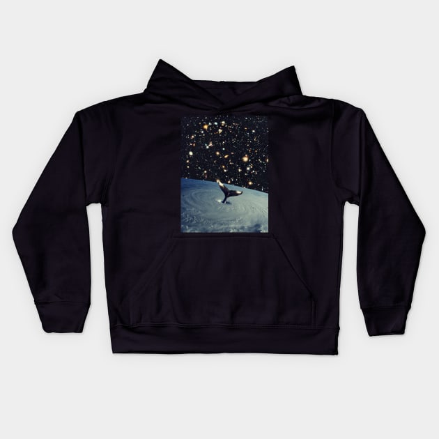 Space Whale - Space Aesthetic, Retro Futurism, Sci Fi Kids Hoodie by jessgaspar